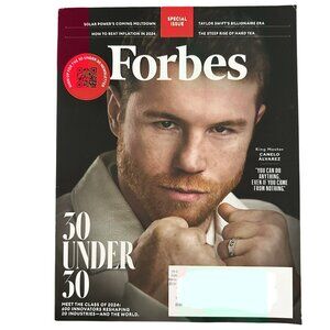 Forbes Magazine December 2023/January 2024 30 Under 30 Canelo Alvarez